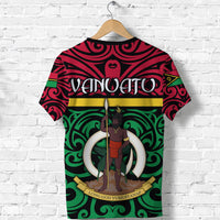 Vanuatu T Shirt Melanesian Warrior Version 2 LT4 - Polynesian Pride