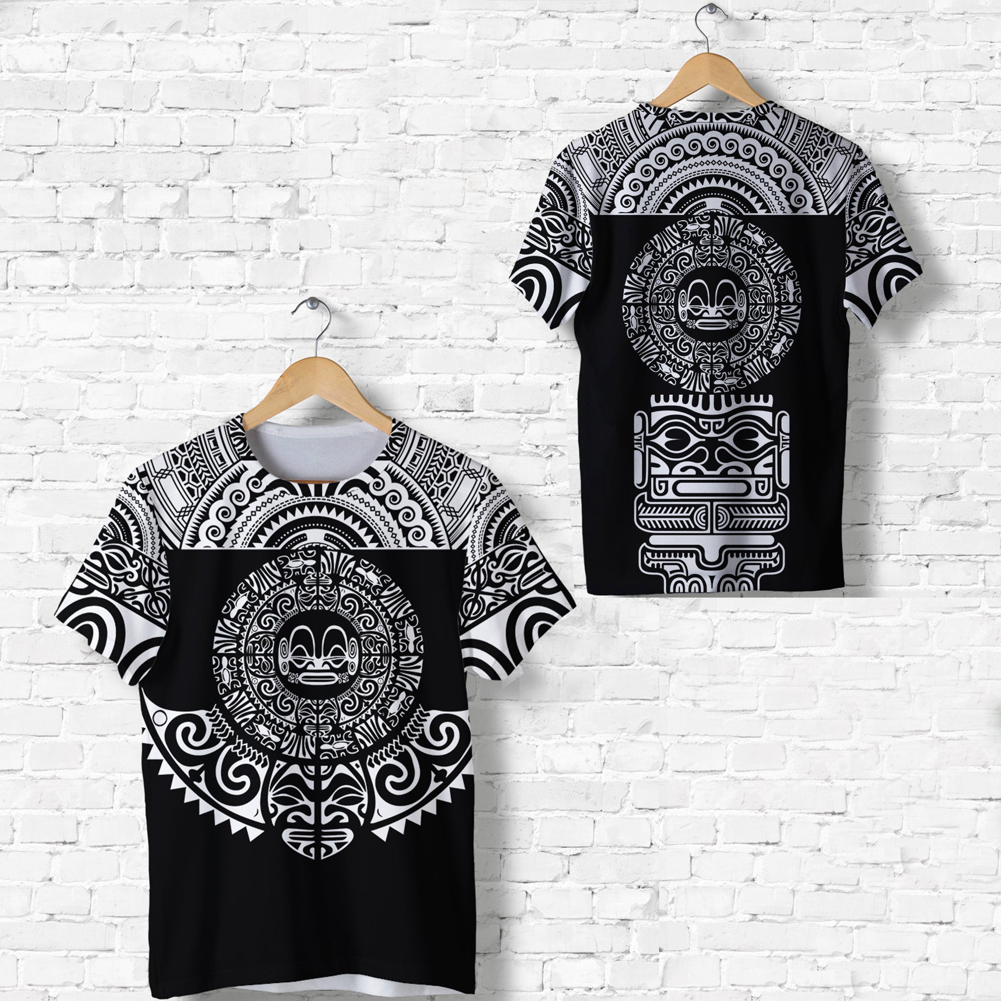 Marquesas Islands T Shirt Marquesan Tattoo Simplified Version Black LT8 - Polynesian Pride