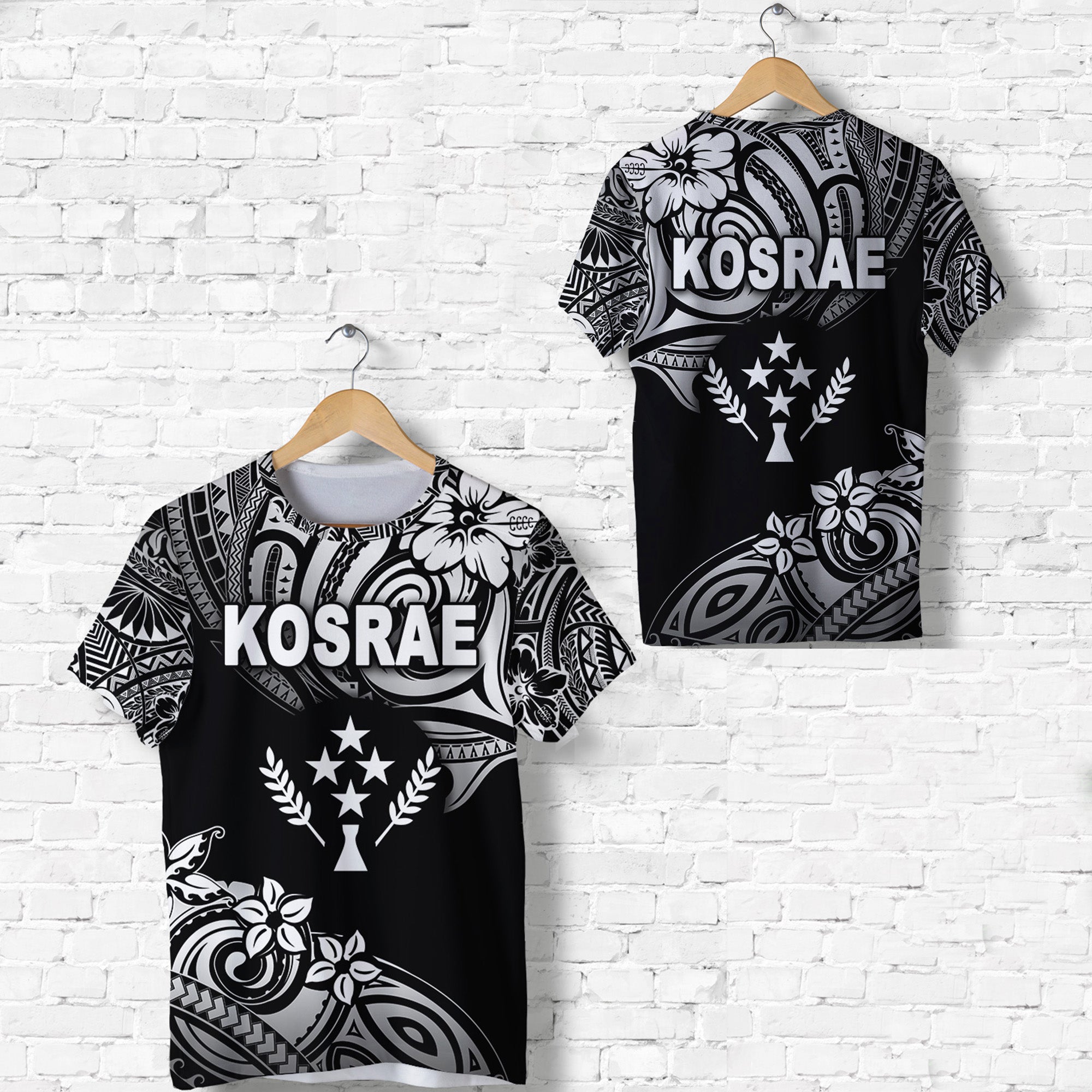 FSM Kosrae T Shirt Unique Vibes Black LT8 Unisex Black - Polynesian Pride