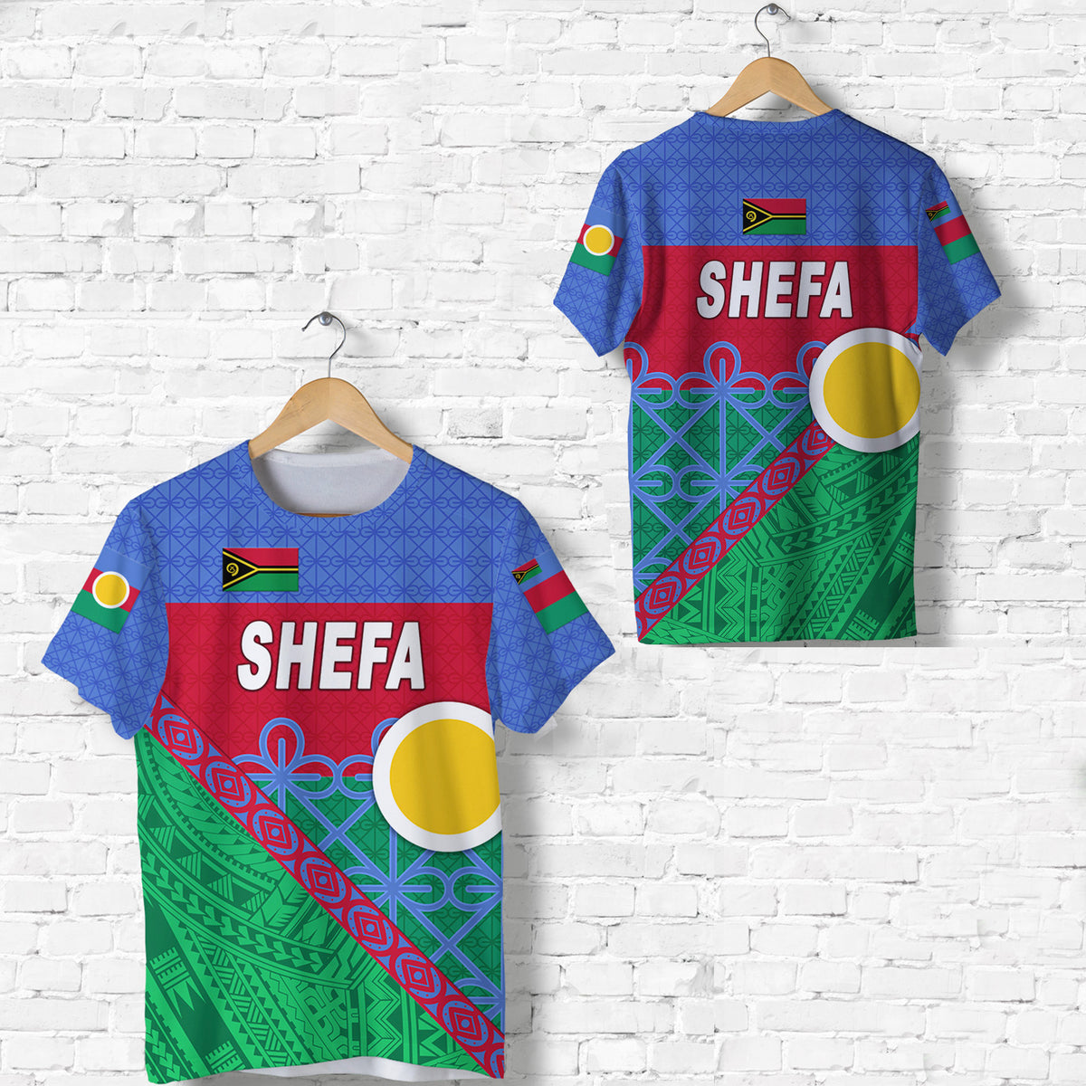 Shefa Province T Shirt Vanuatuan Pattern Unique Style LT8 Unisex Blue - Polynesian Pride