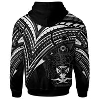 Solomon Islands Zip Hoodie Cross Style - Polynesian Pride