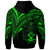 Solomon Islands Hoodie Green Color Cross Style - Polynesian Pride