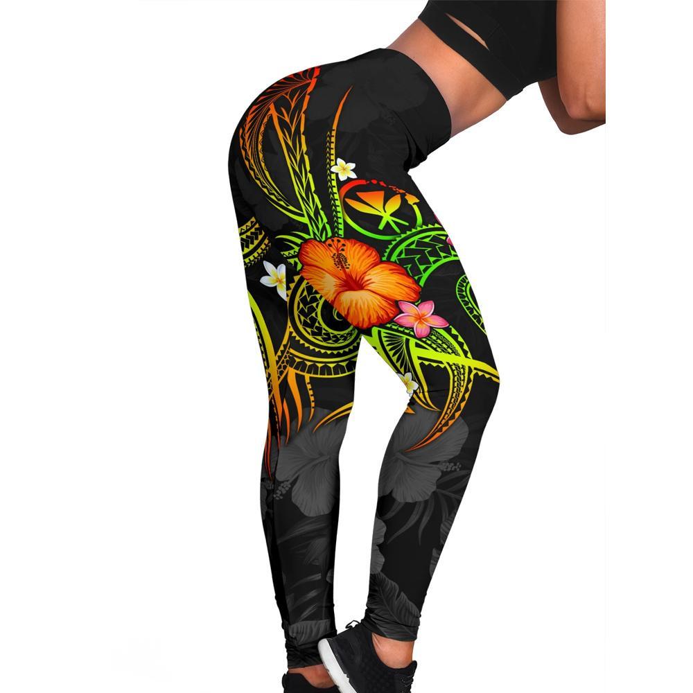 Polynesian Hawaii Leggings - Legend of Kanaka Maoli (Reggae) Reggae - Polynesian Pride