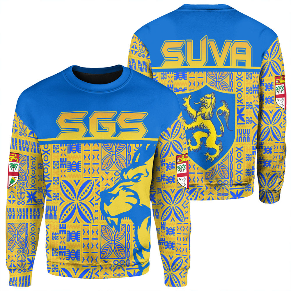 Suva Grammar School Sweatshirt LT10 Unisex Blue - Polynesian Pride