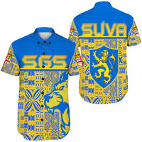 Suva Grammar School Short Sleeve Shirt LT10 Unisex Blue - Polynesian Pride