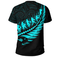 Aotearoa New Zealand T Shirt Maori Fern Rugby - Polynesian Pride