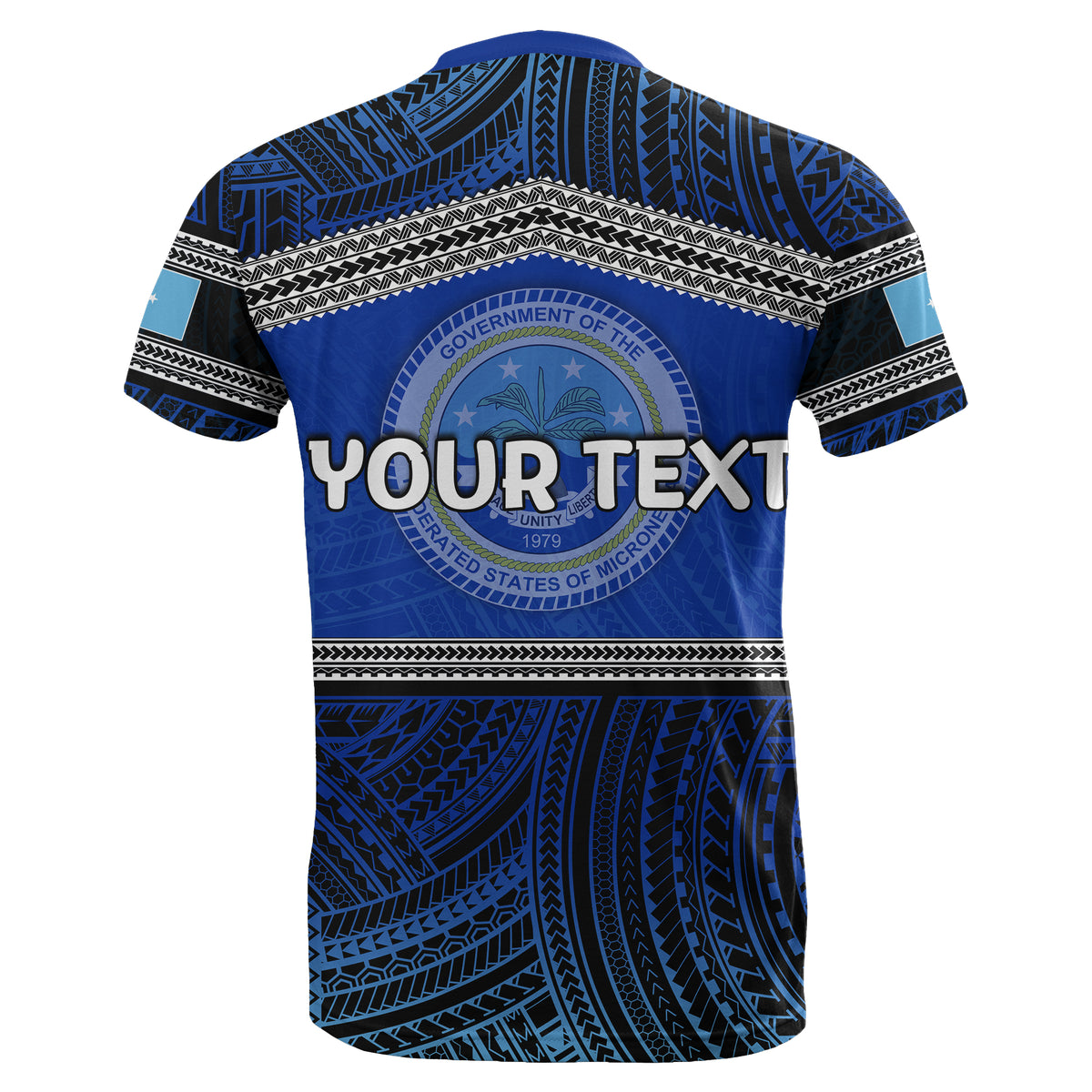 Custom Federated States of Micronesia T Shirt Polynesian Patterns LT6 - Polynesian Pride