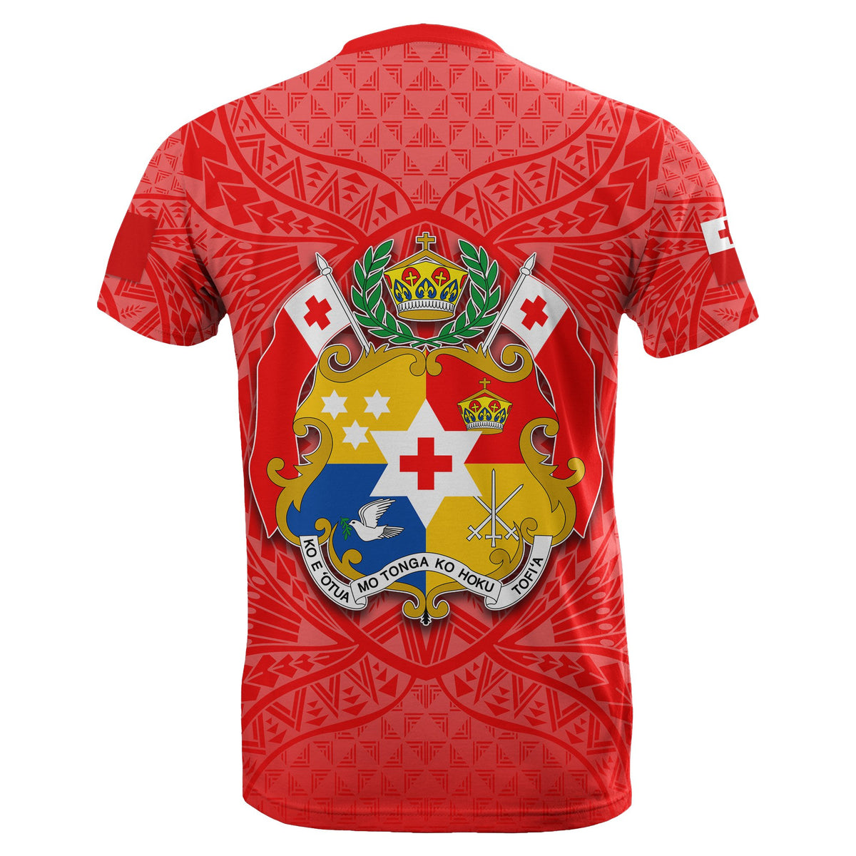 Tonga Rugby T Shirt Polynesian With Coat of Arms Style - Polynesian Pride