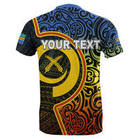 Custom Tafea Province T Shirt of Vanuatu Polynesian Flag Color LT6 - Polynesian Pride