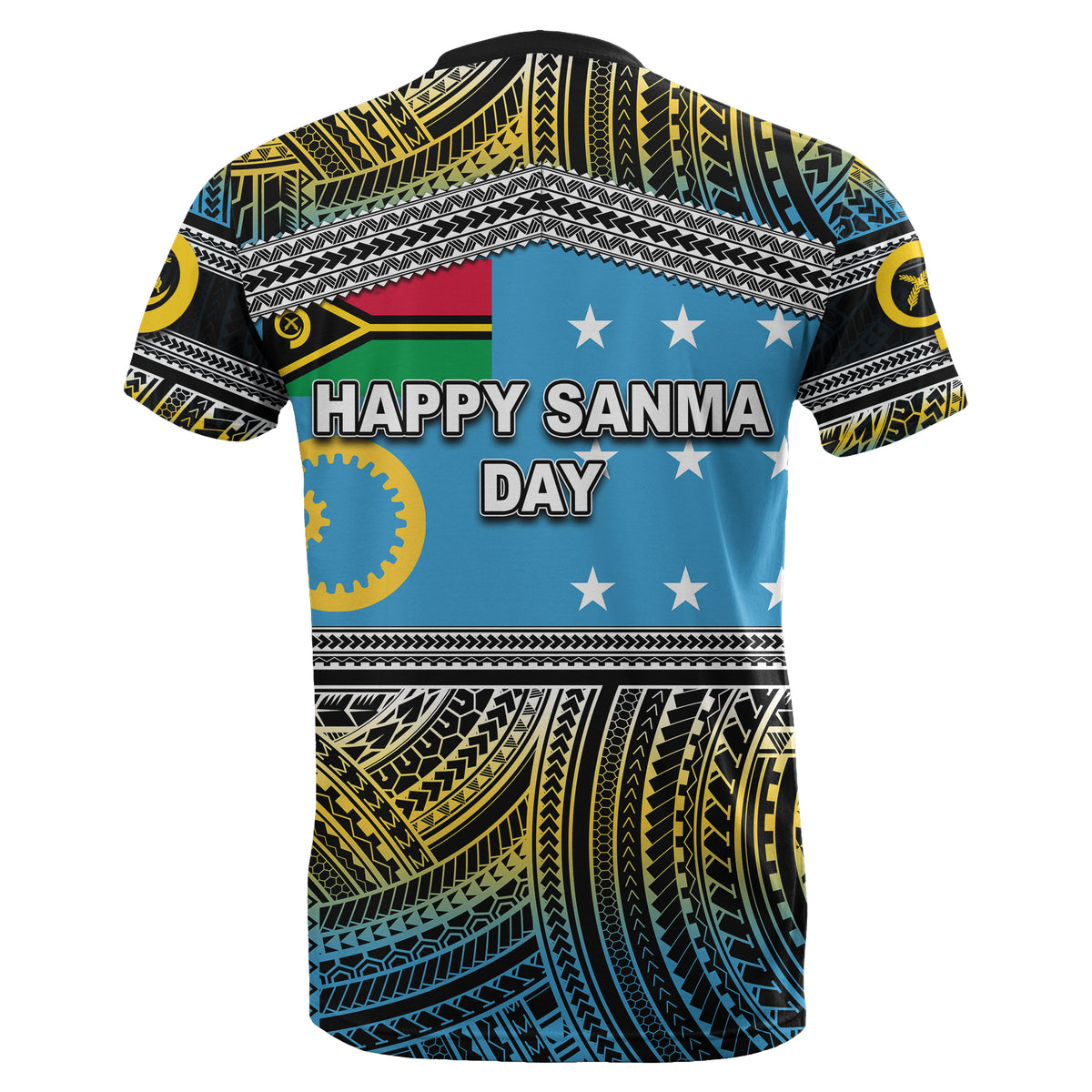 Sanma Day T Shirt of Vanuatu Polynesian Patterns LT6 - Polynesian Pride