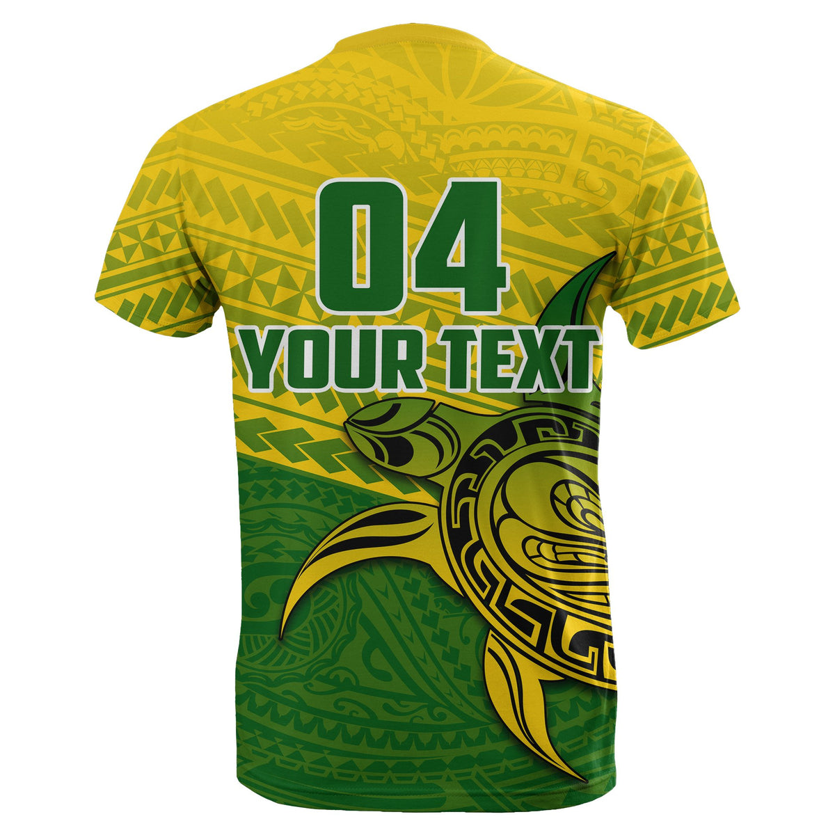 Custom Cook Islands Rugby Turtle Polynesian T Shirt - Polynesian Pride