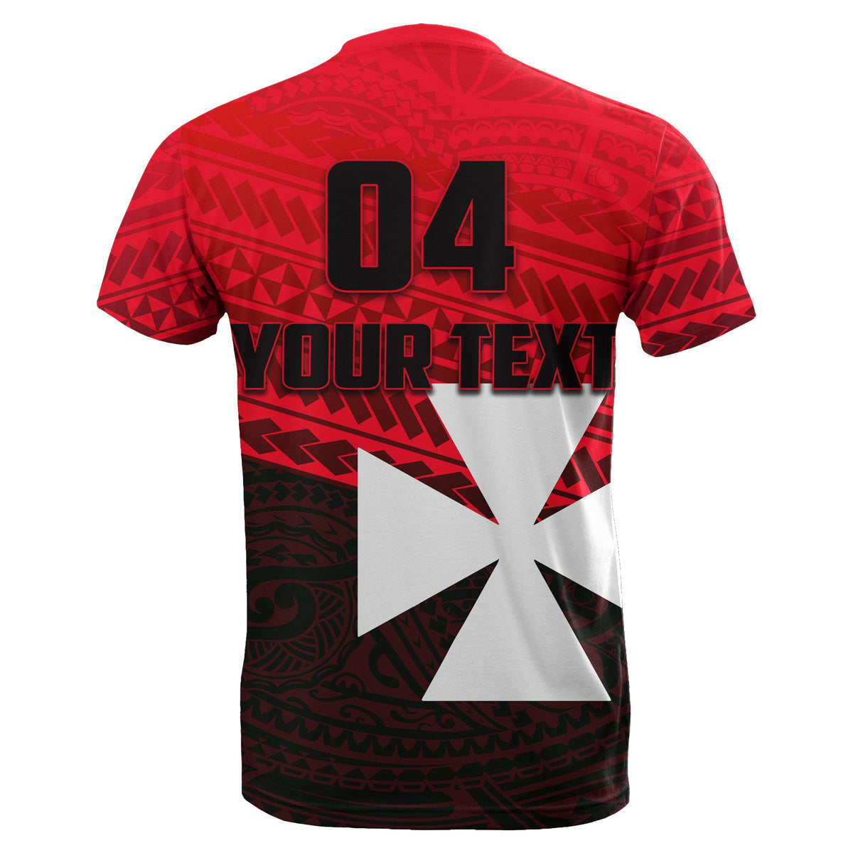 Custom Wallis and Futuna Rugby T Shirt Polynesian Style - Polynesian Pride