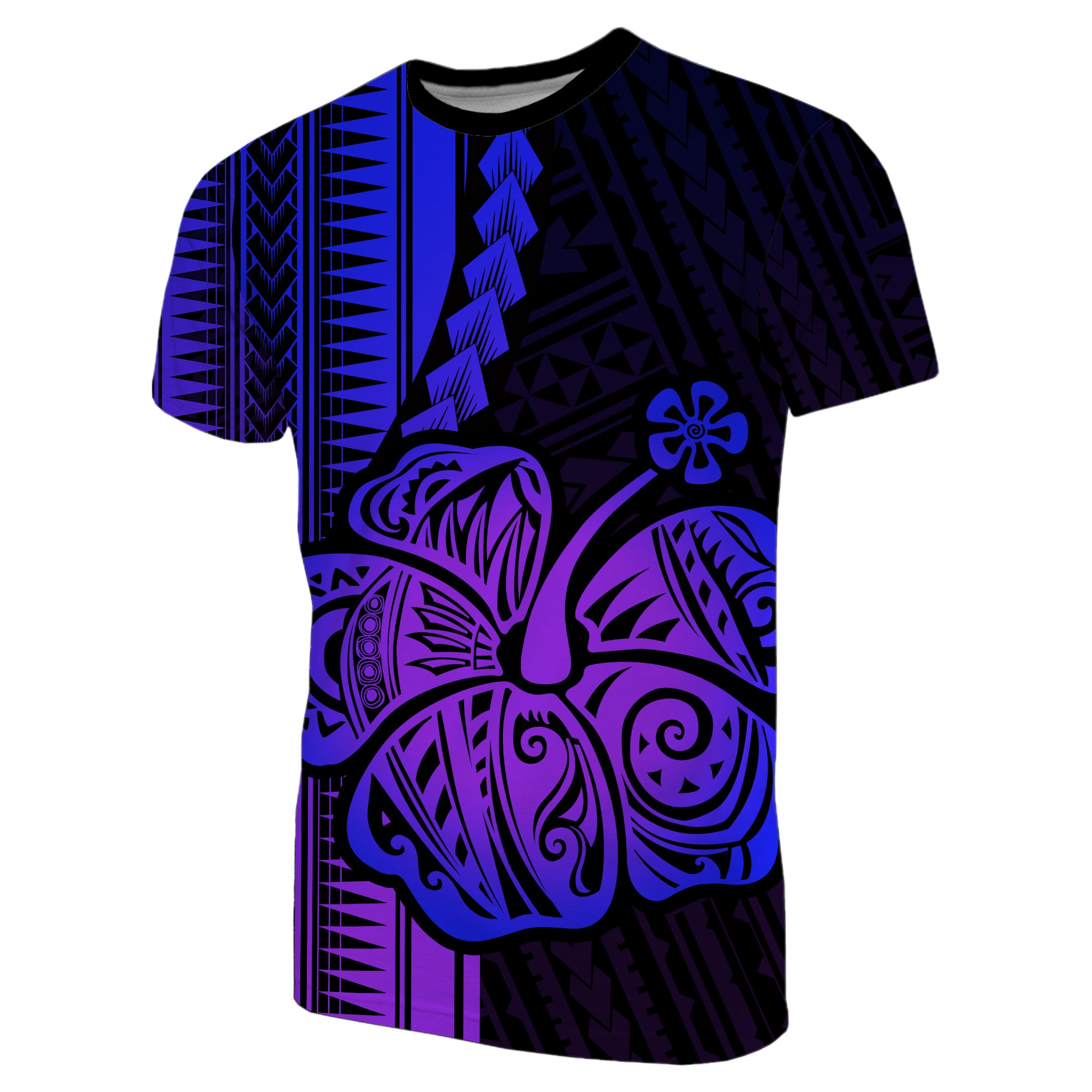 Custom Polynesian Hibiscus T Shirt Hawaiian Style No.3 LT6 Unisex Purple - Polynesian Pride