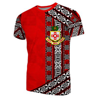 Custom Kolisi Tonga T Shirt Tonga Patterns Style LT6 Unisex Red - Polynesian Pride