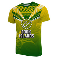 Cook Islands Rugby Simple Polynesian T Shirt Unisex Green - Polynesian Pride