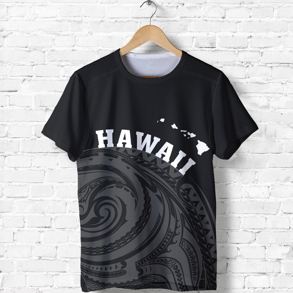 Hawaii Polynesia T Shirt Tatau Style Unisex White - Polynesian Pride