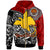 Papua New Guinea Hoodie Custom Emblem of Papua New Guinea With Polynesian Patterns Hoodie - Polynesian Pride