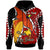 Papua New Guinea Hoodie Custom Paradise Bird of Papua New Guinea with Polynesian Patterns Hoodie - Polynesian Pride