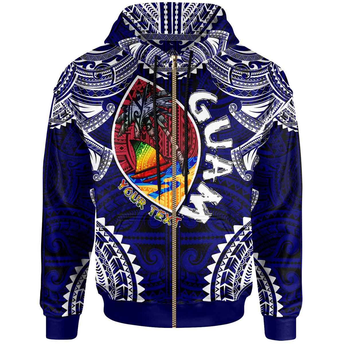 Guam Hoodie Custom Guam Independence Day Wish You A Very Happy Independence Day With Polynesian Patterns LT10 - Polynesian Pride