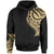 Tokelau Hoodie Tokelau Tatau Gold Patterns With Coat ofrms Unisex Black - Polynesian Pride