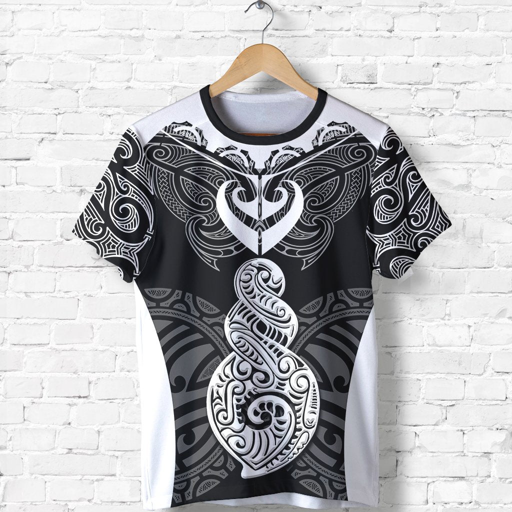 New Zealand Shirt, The Pikorua Maori Twist Tattoo T Shirt Unisex Black - Polynesian Pride
