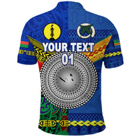 Custom Vanuatu Tafea Province and Kanaky New Caledonia Polo Shirt Together, Custom Text and Number LT8 - Polynesian Pride