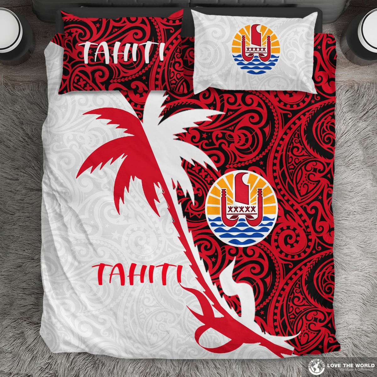 Tahiti Polynesian Coconut Tree Bedding Set - Polynesian Pride