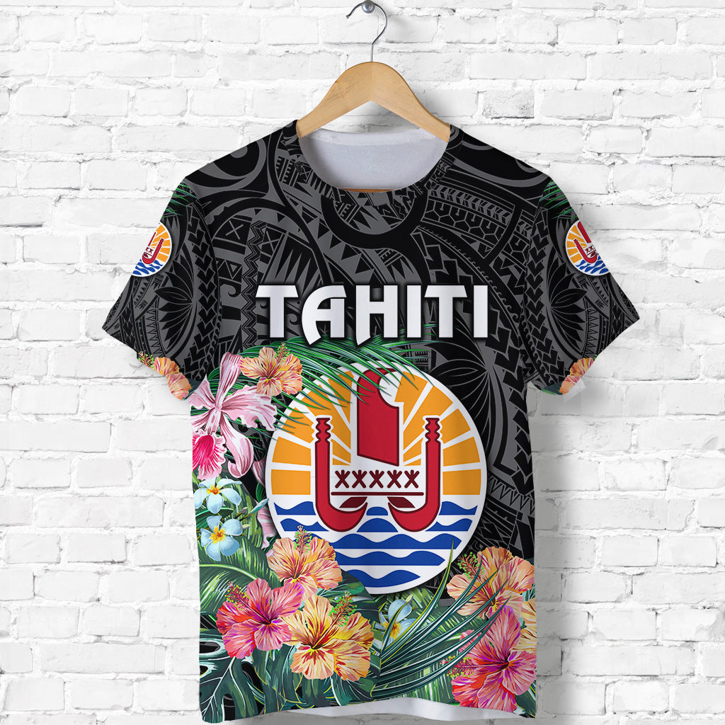 Tahiti T Shirt French Polynesia Simple Vibes Black LT8 Unisex Black - Polynesian Pride