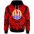 Tahiti Hoodie Classic Vignette Style Unisex Red - Polynesian Pride