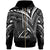 Tahiti Zip Hoodie Cross Style Unisex Black - Polynesian Pride