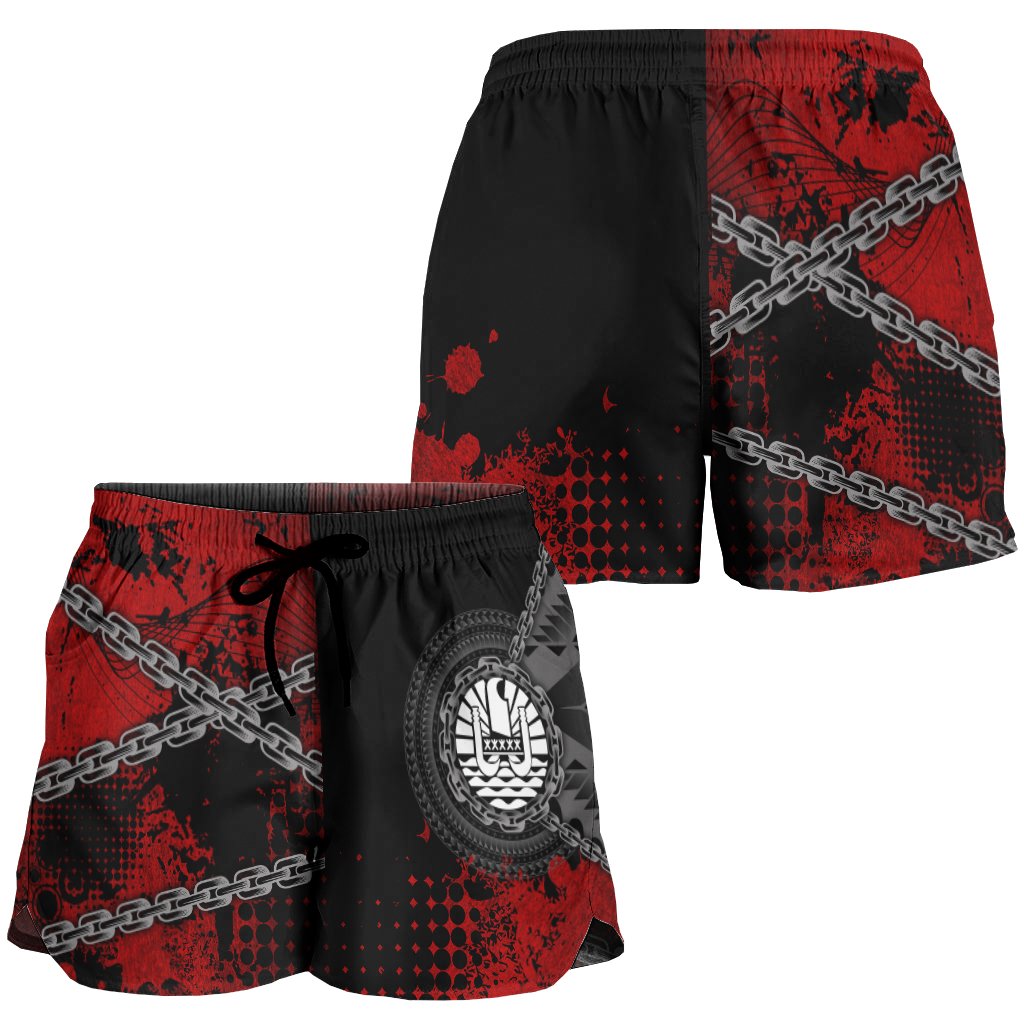 Tahiti Polynesian Women's Shorts - Polynesian Chain Style - Polynesian Pride