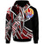 Tahiti Hoodie Tribal Flower Special Pattern Red Color Unisex Red - Polynesian Pride