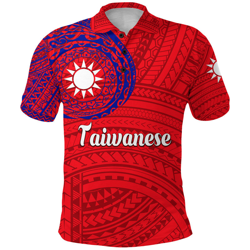 Taiwanese Polo Shirt Taiwan Simple Polynesian Tattoo LT8 Kid - Polynesian Pride