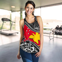 Papua New Guinea Racerback Tank Fall In The Wave K9 - Polynesian Pride