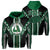 Hawaii Hoodie Aiea High Football Jersey Hoodie Zip Unisex Green - Polynesian Pride