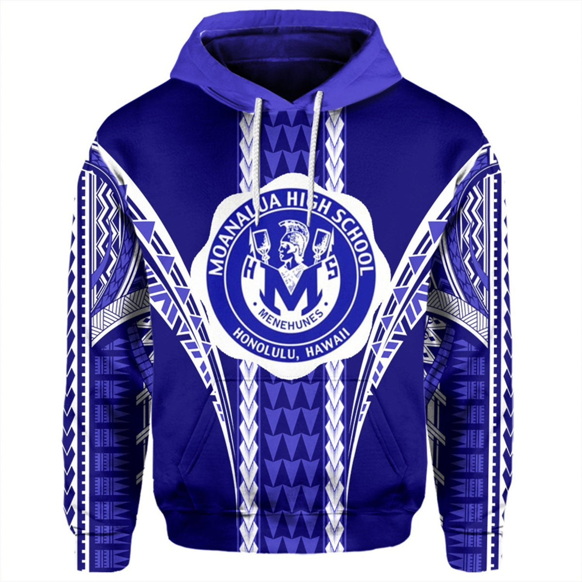 Hawaii Hoodie Moanalua High Football Jersey Hoodie - Polynesian Pride