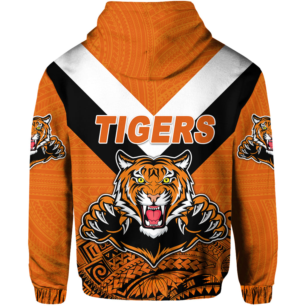 Papua New Guinea Lae Snax Tigers Hoodie Rugby Simple Style Orange LT8 - Polynesian Pride