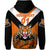 Custom Papua New Guinea Lae Snax Tigers Zip Hoodie Rugby Simple Style Black, Custom Text and Number LT8 - Polynesian Pride