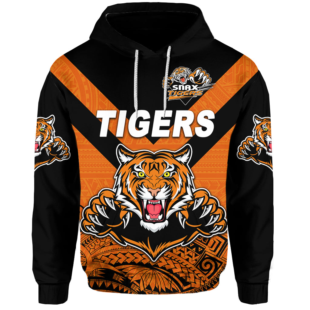 Papua New Guinea Lae Snax Tigers Hoodie Rugby Original Style Orange LT8 - Polynesian Pride