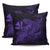 Hula Girl Hibiscus Kanaka Poly Pillow Covers - Purple 18'' x 18'' Set Of 2 Purple - Polynesian Pride