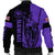 Hawaii King Polynesian Bomber Jacket - Lawla Style Purple - AH - Polynesian Pride