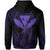 Hawaii King Polynesian Hoodie Durk Style Purple - Polynesian Pride