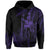 Hawaii King Polynesian Hoodie Durk Style Purple - Polynesian Pride