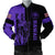 Hawaii King Polynesian Bomber Jacket - Lawla Style Purple - AH Black Unisex - Polynesian Pride