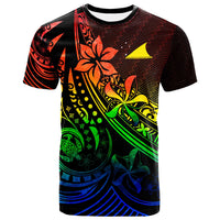 Tokelau T Shirt The Flow of The Ocean Rainbow Color Unisex Rainbow - Polynesian Pride