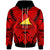 Tokelau Zip Hoodie Classic Vignette Style Unisex Red - Polynesian Pride