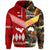 Tonga Ngatu and Australia Aboriginal Hoodie Together LT8 - Polynesian Pride