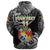 Custom Mate Maa Tonga Rugby Zip Hoodie Polynesian Unique Vibes, Custom Text and Number Black - Polynesian Pride