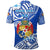 Custom Mate Maa Tonga Rugby Polo Shirt Polynesian Unique Vibes, Custom Text and Number Blue - Polynesian Pride