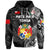 Custom Tonga Coat of Arms Hoodie Simple Vibes Black, Custom Text and Number LT8 - Polynesian Pride